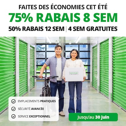 Depotium Mini Entrepôt - Pointes aux Trembles Promotion
